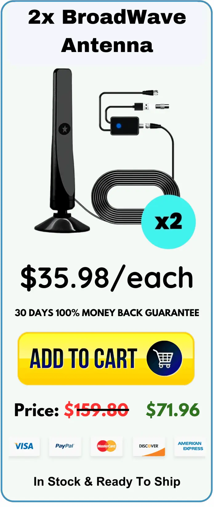 2 broadwave antenna price